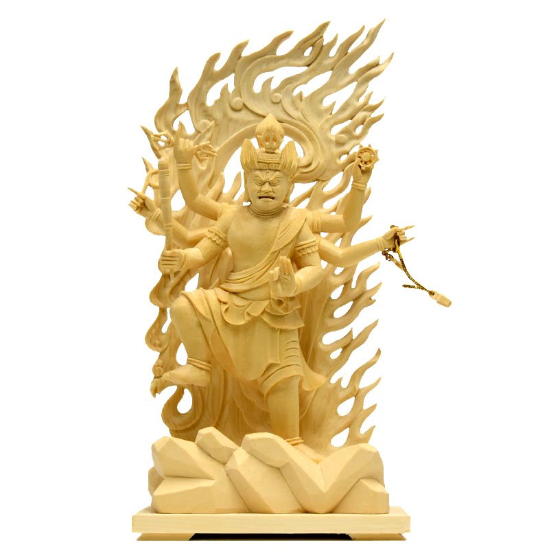 楽天市場】木彫り仏像 【烏枢沙摩明王（うすさまみょうおう）】 桧木