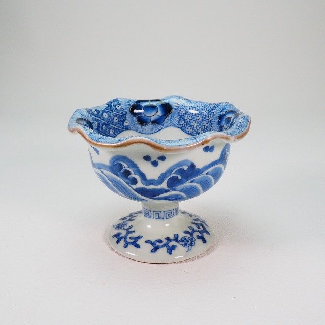 楽天市場】花蝶文様 盃洗 0089江戸時代 伊万里 色絵 金彩 手描き酒器