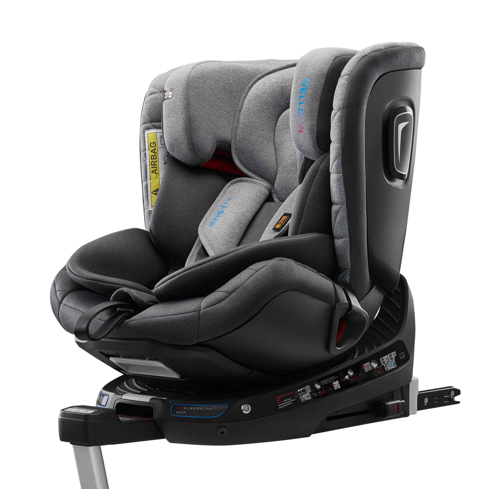 楽天市場】新生児~7歳頃まで 回転式 ISOFIX R129認可品 ウェルドン