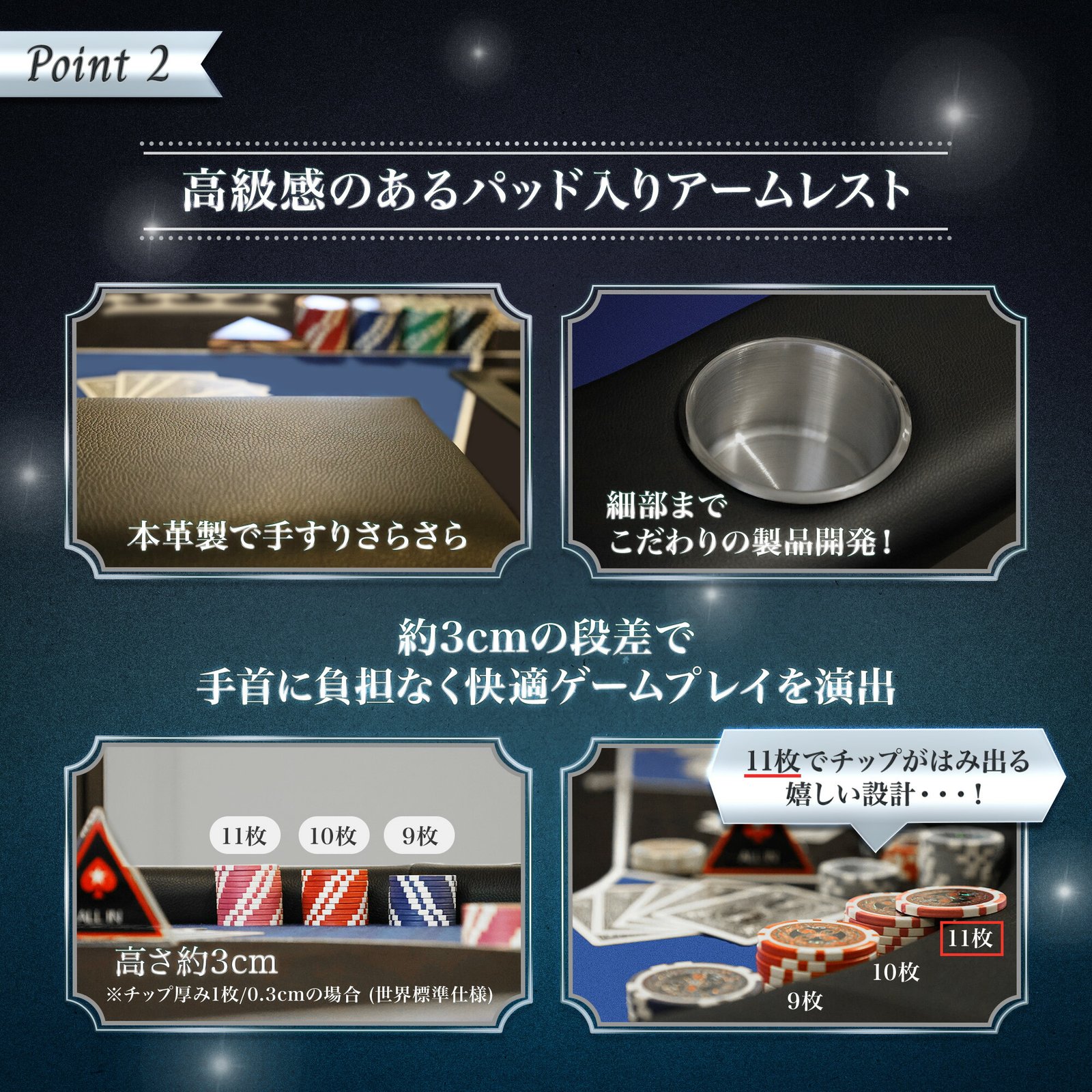 楽天市場】【P5倍!】 TiltPlay ポーカーテーブル 折りたたみ 10人対応