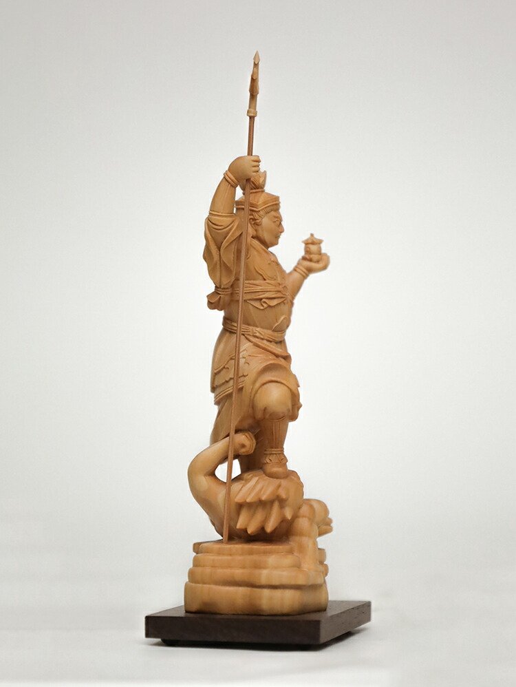 木製仏像風彫刻 約123cm 木製仏像風彫刻 約123cm 木製仏像風彫刻 約