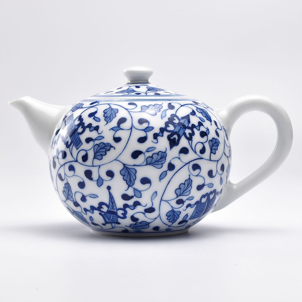青花双喜文字花觚花瓶 景德镇 陶磁器 装飾品 現代工芸品 美術品 置物