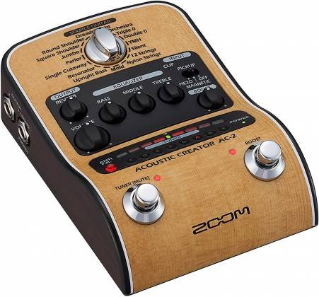 Zoom AC-2 Enhanced Direct Box Acoustic Creator Multi-Effects Pedal