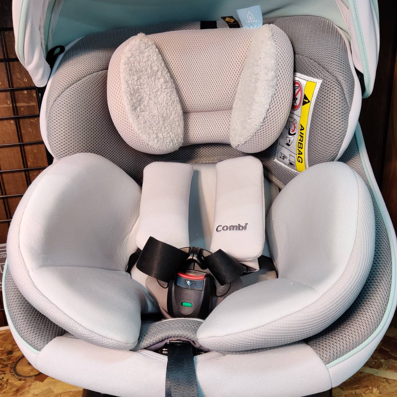 チャイルドシート クルムーヴ 節約 スマート isofix グレー