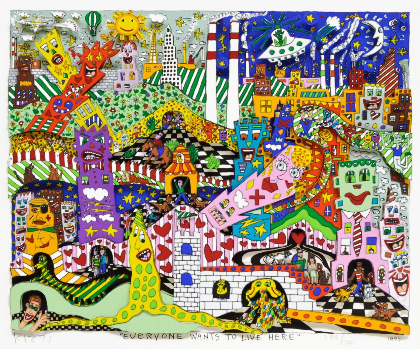 JAMES RIZZI ジェームスリジィ トップ 3Dアート James Rizzi