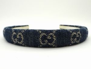 GUCCI グッチ 652835 GG デニム ヘアバンド カチューシャ ヘア