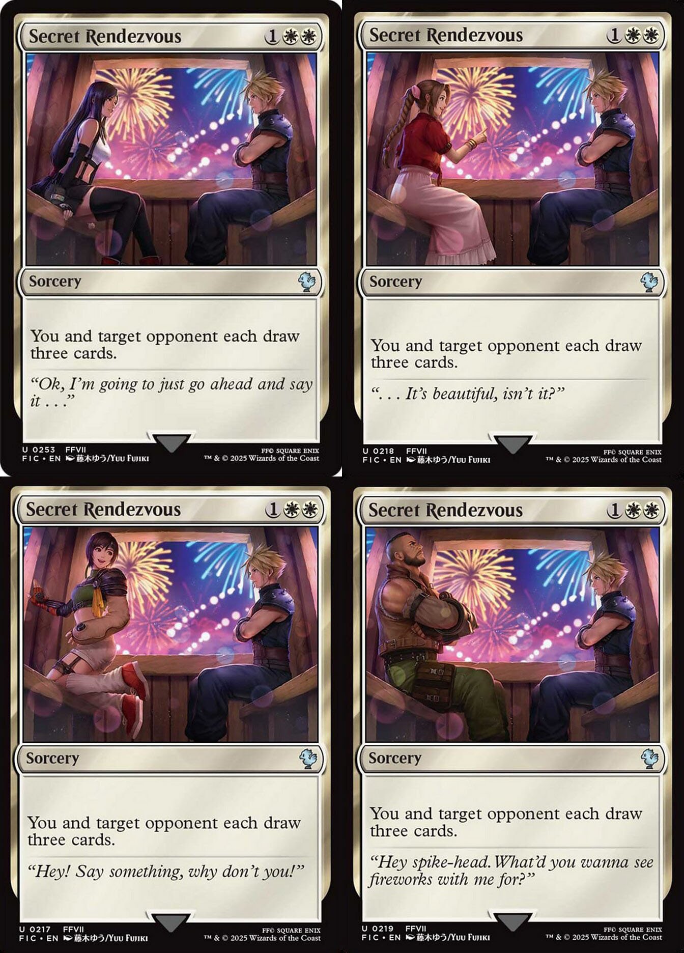 イ*ン様 MTG 秘密のランデブー 英語 サージfoil FF Ⅶ ティファ MTG FIC
