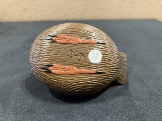 篠原 如雪 作『脹雀 香合』 ｜骨董品買取 緑和堂