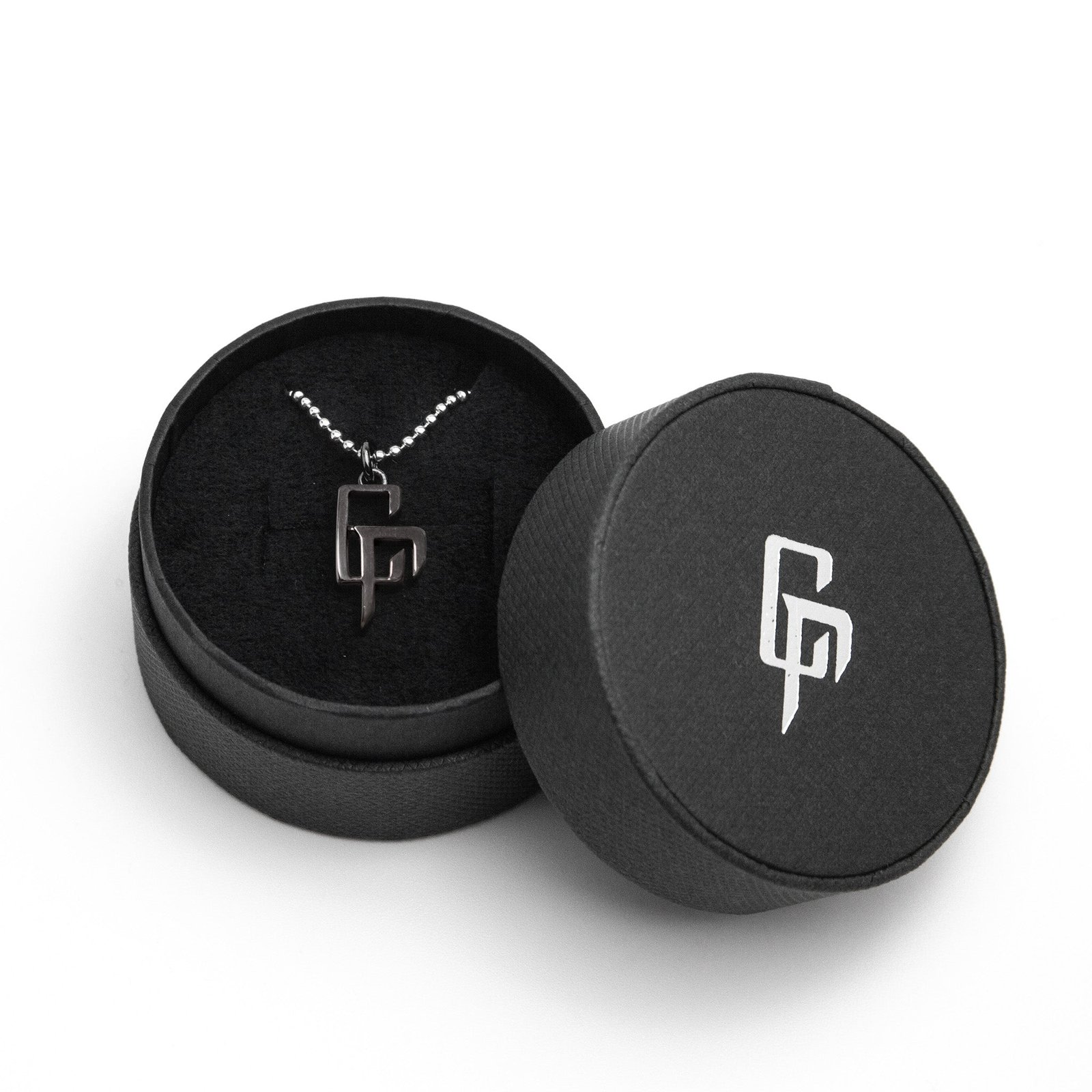 受注生産 】CR LOGO SILVER NECKLACE (COATING BLACK) （予約