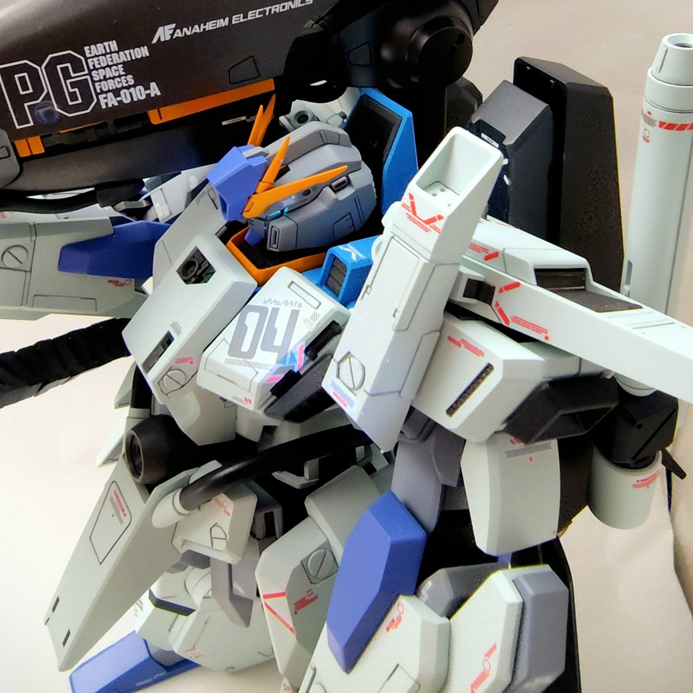 MG FAZZ 完成品 無塗装 MG FAZZ Ver.Ka.制作レビュー③ 腕部＆バック