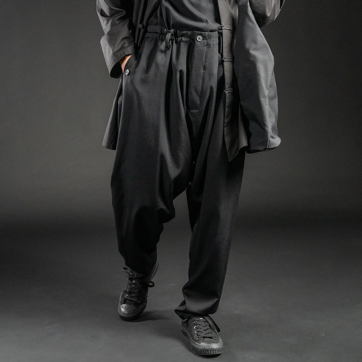 ヨウジヤマモト25AW スリムサルエルパンツ | HUES 福岡セレクトショップ