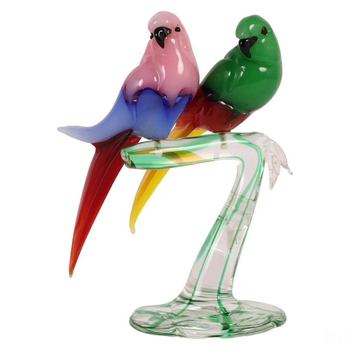 Zanetti Murano ガラス製鳥の置物 Zanetti Murano ガラス製鳥の置物