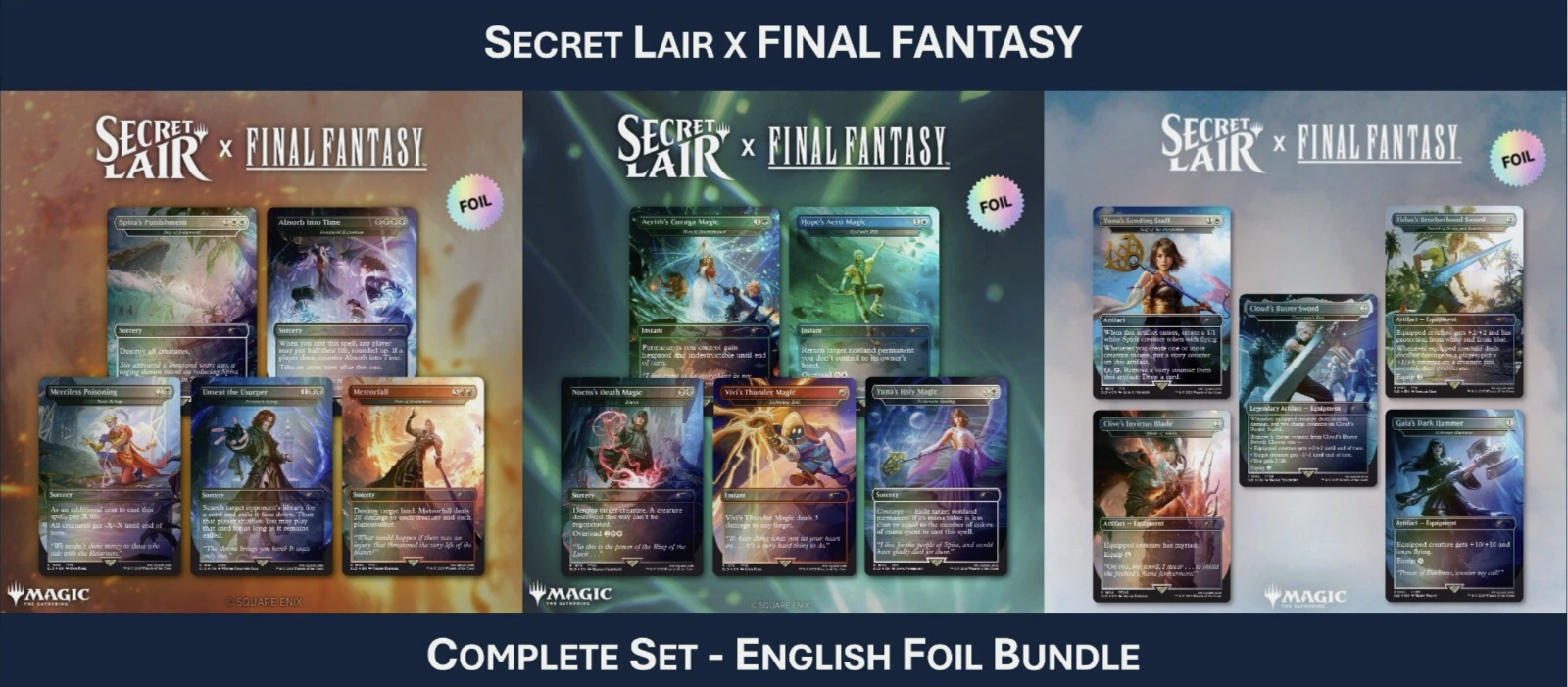 Secret Lair x FINAL FANTASY 日本語3種セット secret lair ファイナル