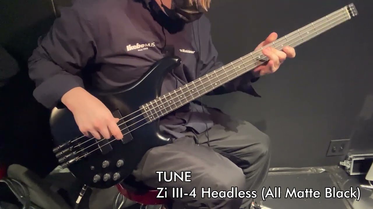 Ikebe B-Sound Check】TUNE Zi III-4 Headless (All Matte Black