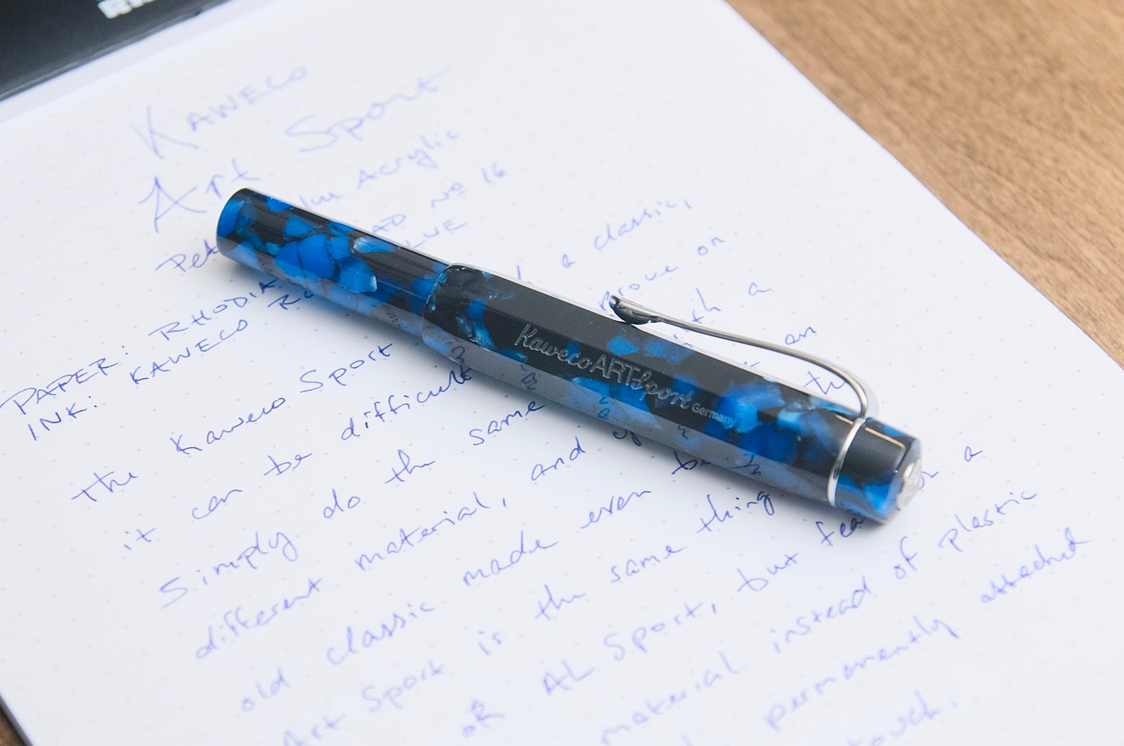 Kaweco ART Sport in Pebble Blue Acrylic Review — The Pen Addict