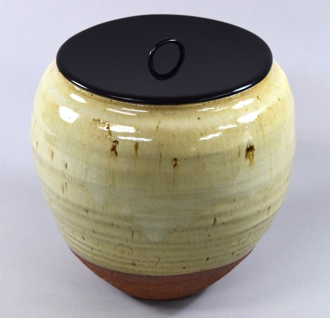 石黒宗麿「灰失透釉壺」清水卯一鑑識箱付き 絵画買取・販売の小竹美術