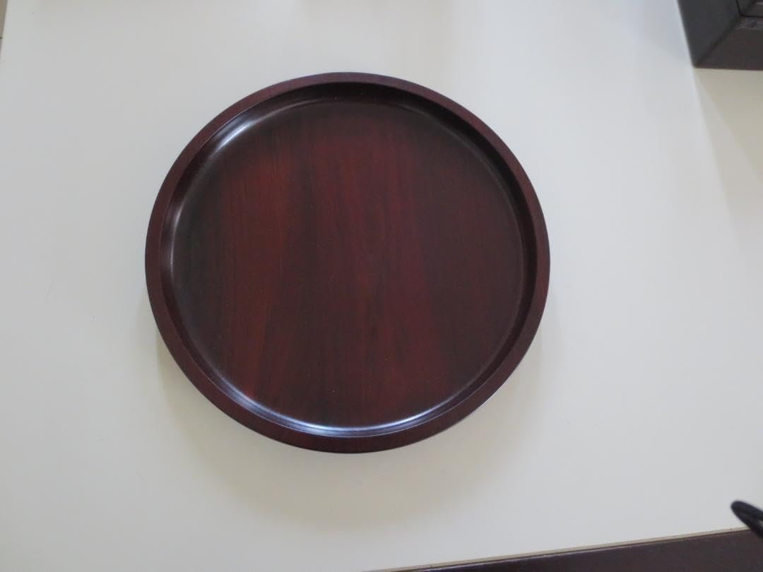 無垢材本花梨丸型盆漆仕上げ 無垢材本花梨丸型盆漆仕上げ 本花梨無垢の