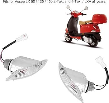Amazon | XTevu オートバイリアインジケーター, リアウインカー, Vespa