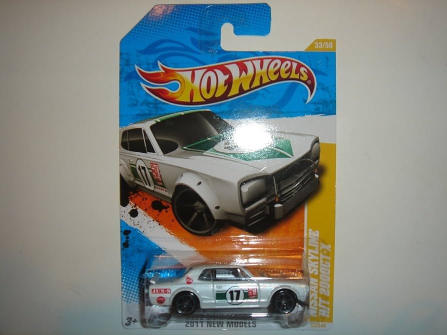 Amazon.com: 2011 Hot Wheels Nissan Skyline H/T 2000GT-X White #33