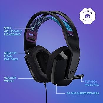 Amazon.com: Logitech G335 Wired Gaming Headset, with Flip to Mute