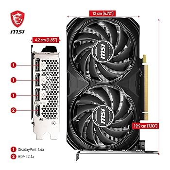 Amazon.com: MSI GeForce RTX 4060 Ti Ventus 2X Black 16G OC
