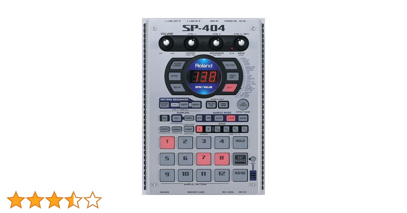 Roland SP-404 サンプラー ACアダプター付き 512MB Amazon.co.jp