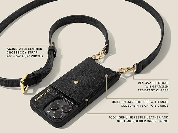Amazon.com: Bandolier Hailey Crossbody Wallet Phone Case for