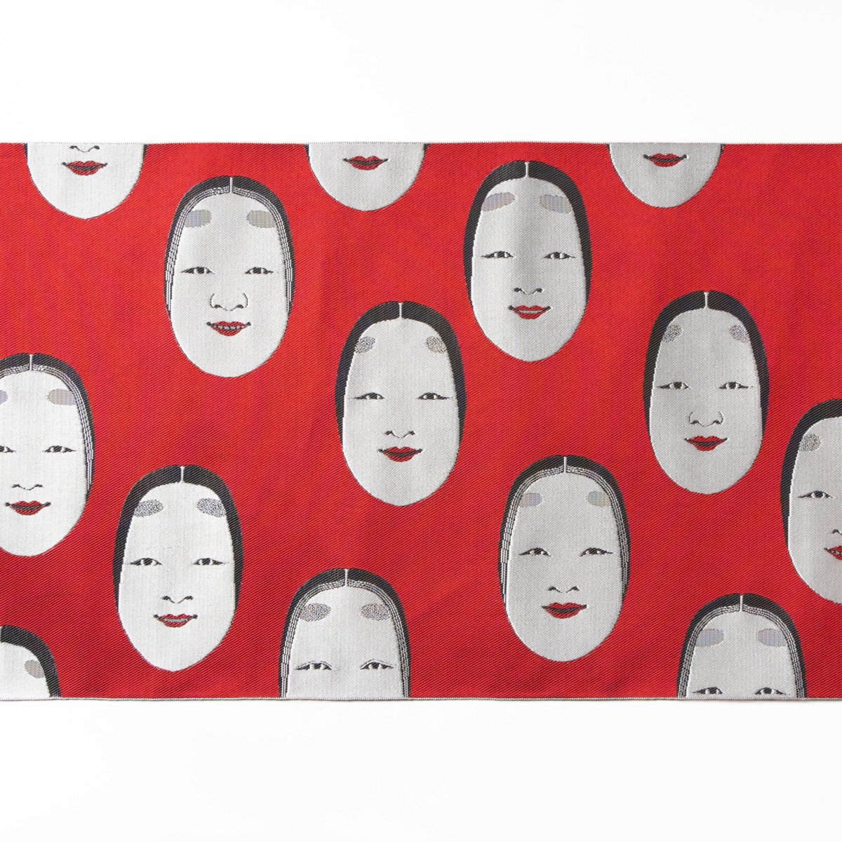 Asian 能面ドット 猩々緋｜西村織物 オンラインショップ｜博多帯