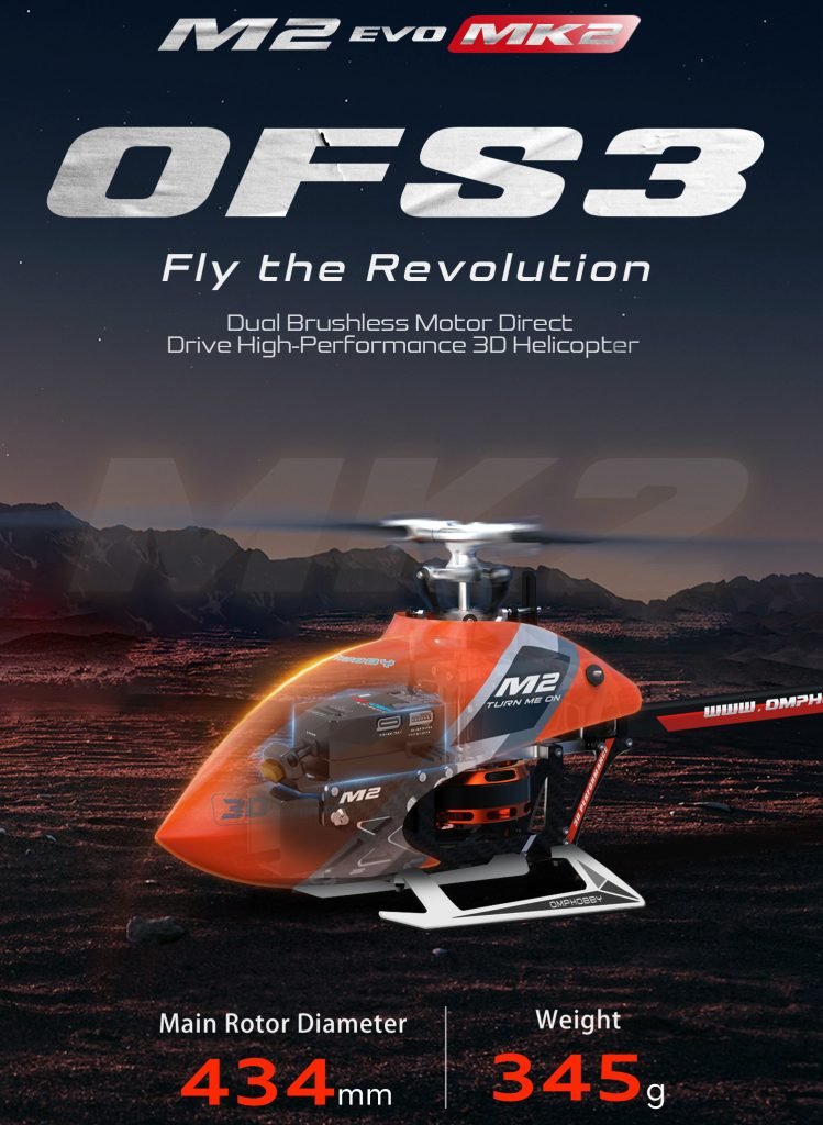 OMP Hobby M2 EVO MK2 RC Helicopter BnF - OriginHobbies