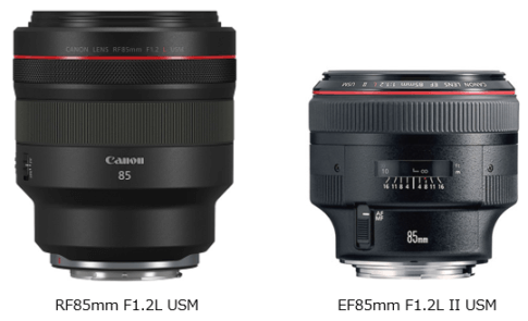 RF85mm F1.2L USM vs EF 85mm F1.2L II USM - Photo Cafeteria