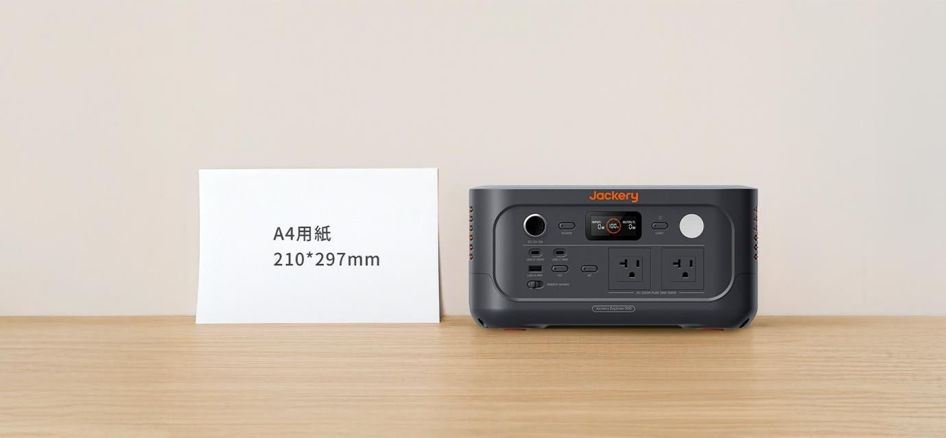 薄型・軽量ボディで長寿命。最初の一台におすすめの中容量「Jackery