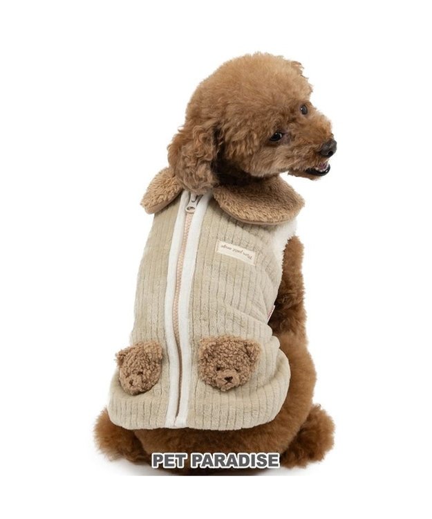 ペットパラダイス くまちゃん 背中開き ジップ ベスト 小型犬 / PET