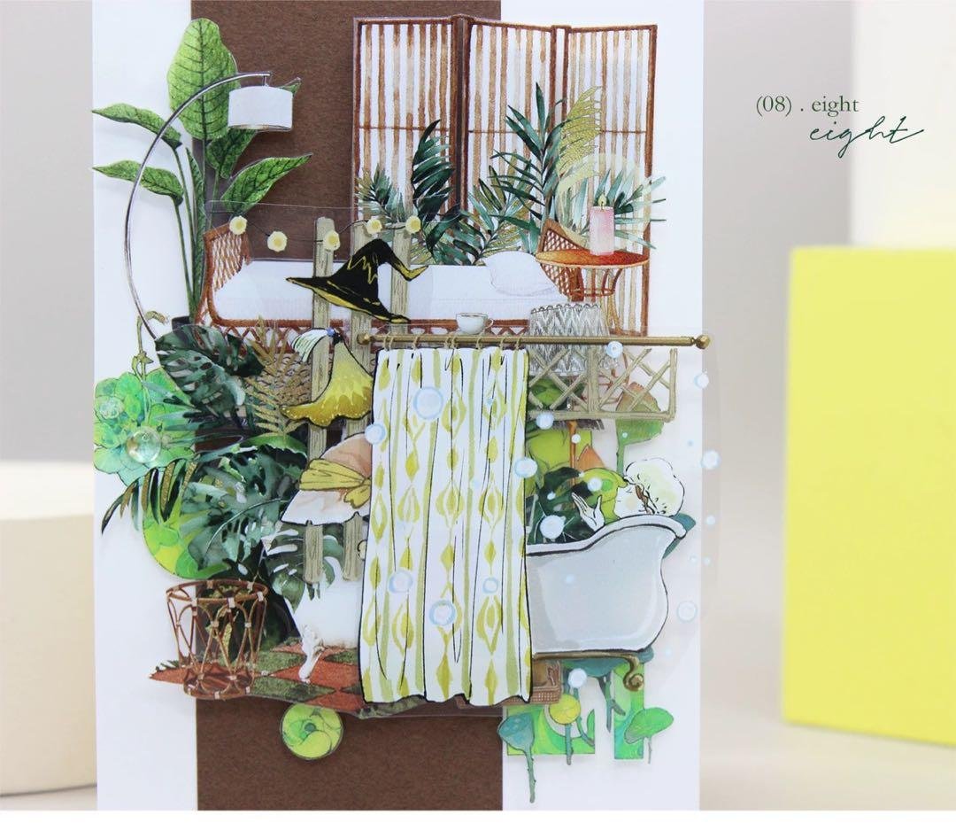 moodtape《温暖之家》海外マスキングテープ　マステ 【2344】