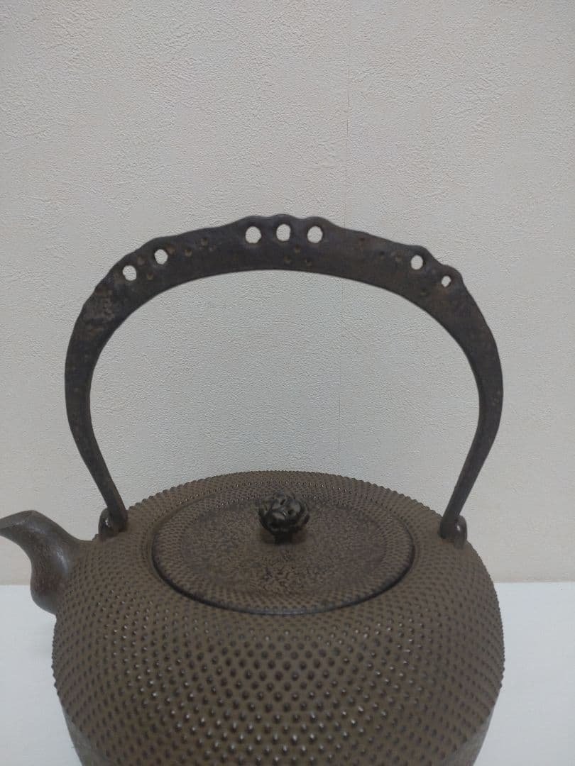 中村徳次郎（立徳）南部鉄瓶 共箱 栞 茶道具 煎茶道具