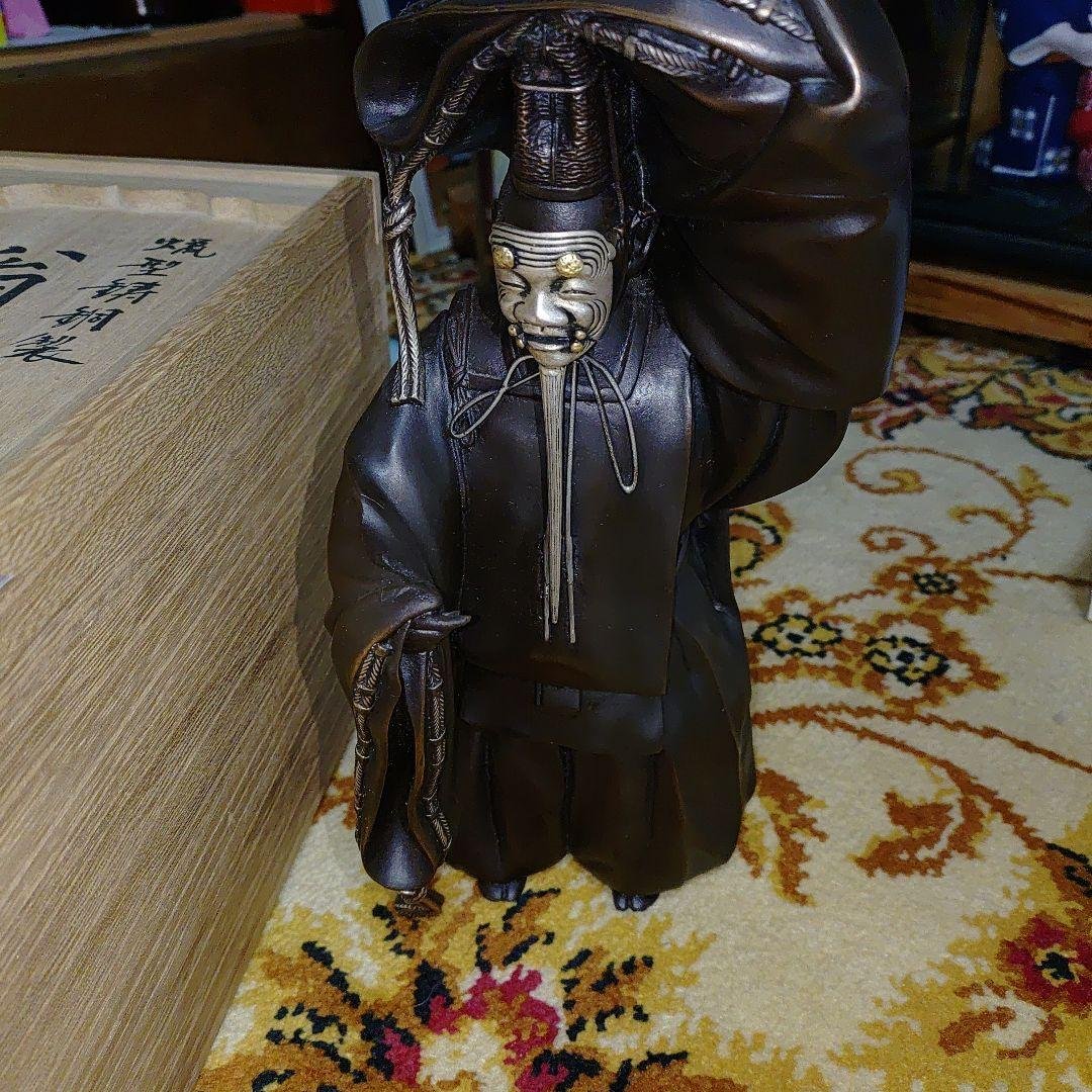 高岡銅器　人形 ♢高岡銅器♢能人形 ♢置物【翁】