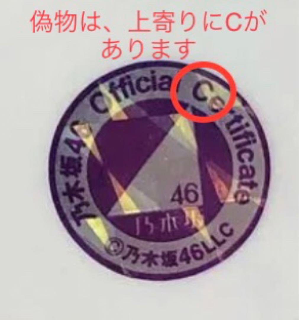 乃木坂46 生写真　掛橋沙耶香　マシンガンレイン　直筆サイン　自引き品
