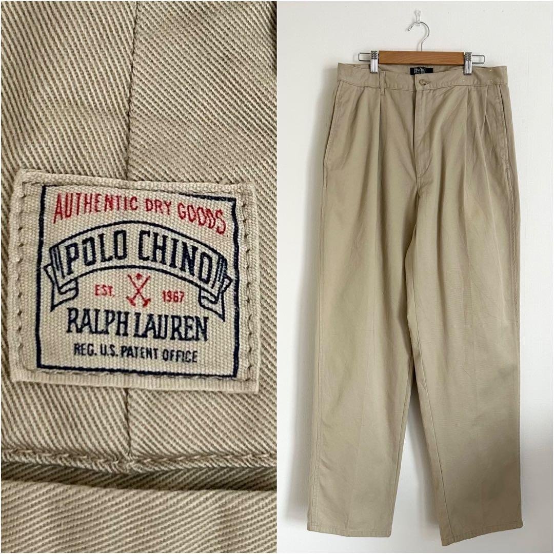 初期タグ Polo by Ralph Lauren ポロチノ ツータック USA 希少カラー 初期タグ USA製 POLO CHINO ポロチノ ラルフ 楽天市場】90s