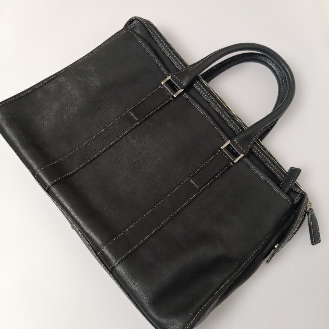 土屋鞄 プロータ 本革レザー ビジネスバッグ ブラック 美品