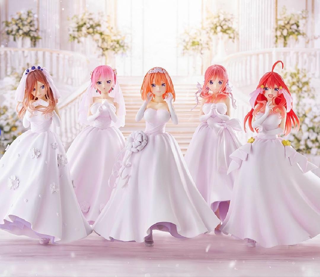 【最終値下げ価格】 五等分の花嫁 一番くじ　フィギュア 5体セット+二乃アクスタ バースデイイラストの中野五姉妹をフィギュア化！「一番くじ 五等分の