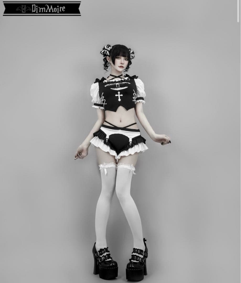 融ける夢の約束スイムウェア Black&White M