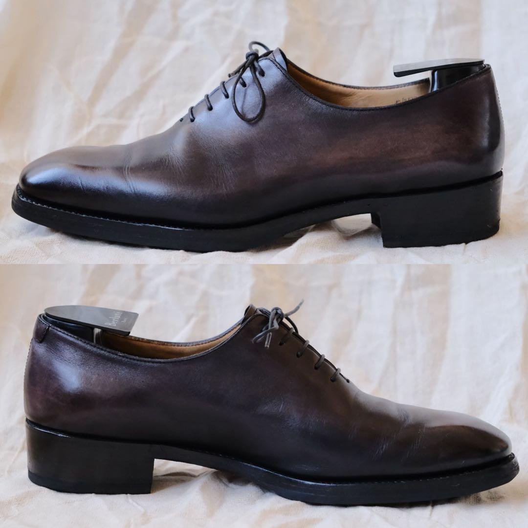 BerlutiベルルッティホールカットプレーントゥAlessandro10木型付