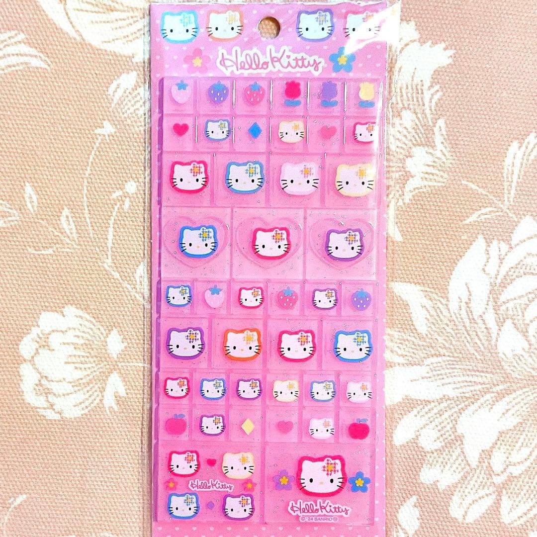 ハローキティ 90s タイルシール カオハナ 平成Y2K サンリオ レトロ