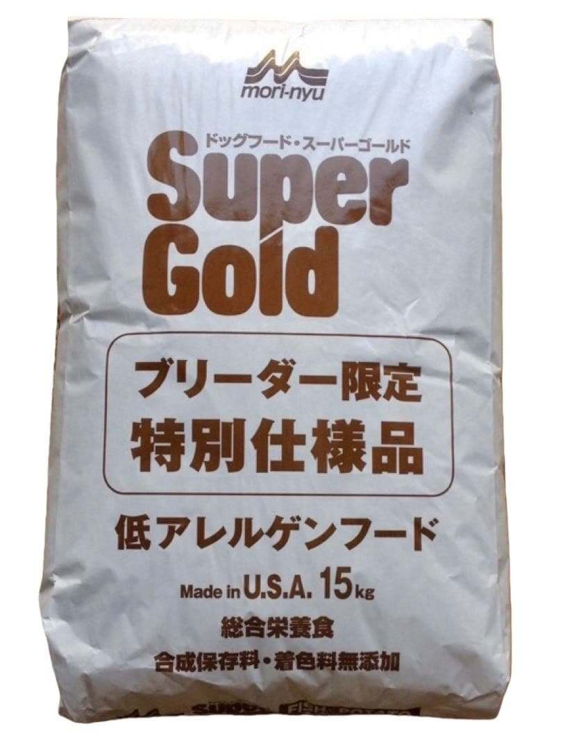 森乳 スーパーゴールド フィッシュ&ポテト 子犬成犬用15kg ブリーダーパック 森乳☘️スーパーゴールドフィッシュ＆ポテト ブリーダーパック15Kg ×2
