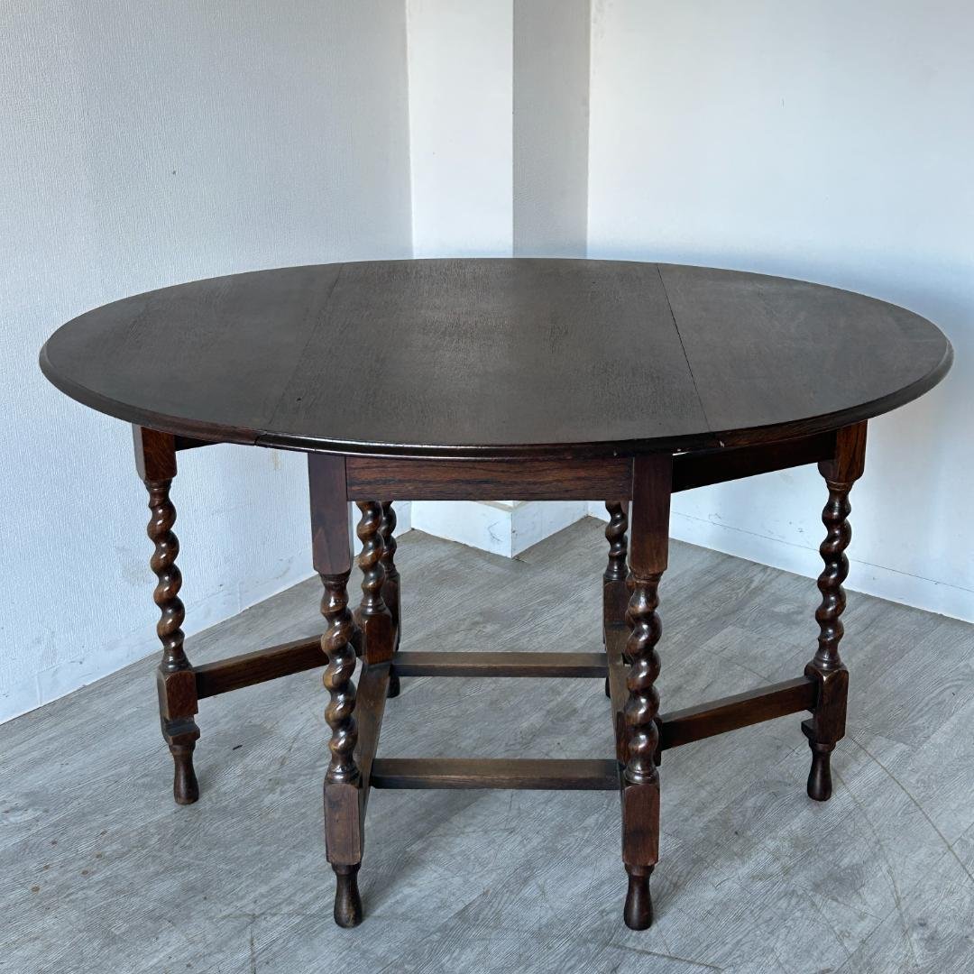 イギリス アンティーク家具 ゲートレッグテーブル 1930年頃 886A イギリス アンティーク家具 ゲートレッグテーブル 1930年頃 886A