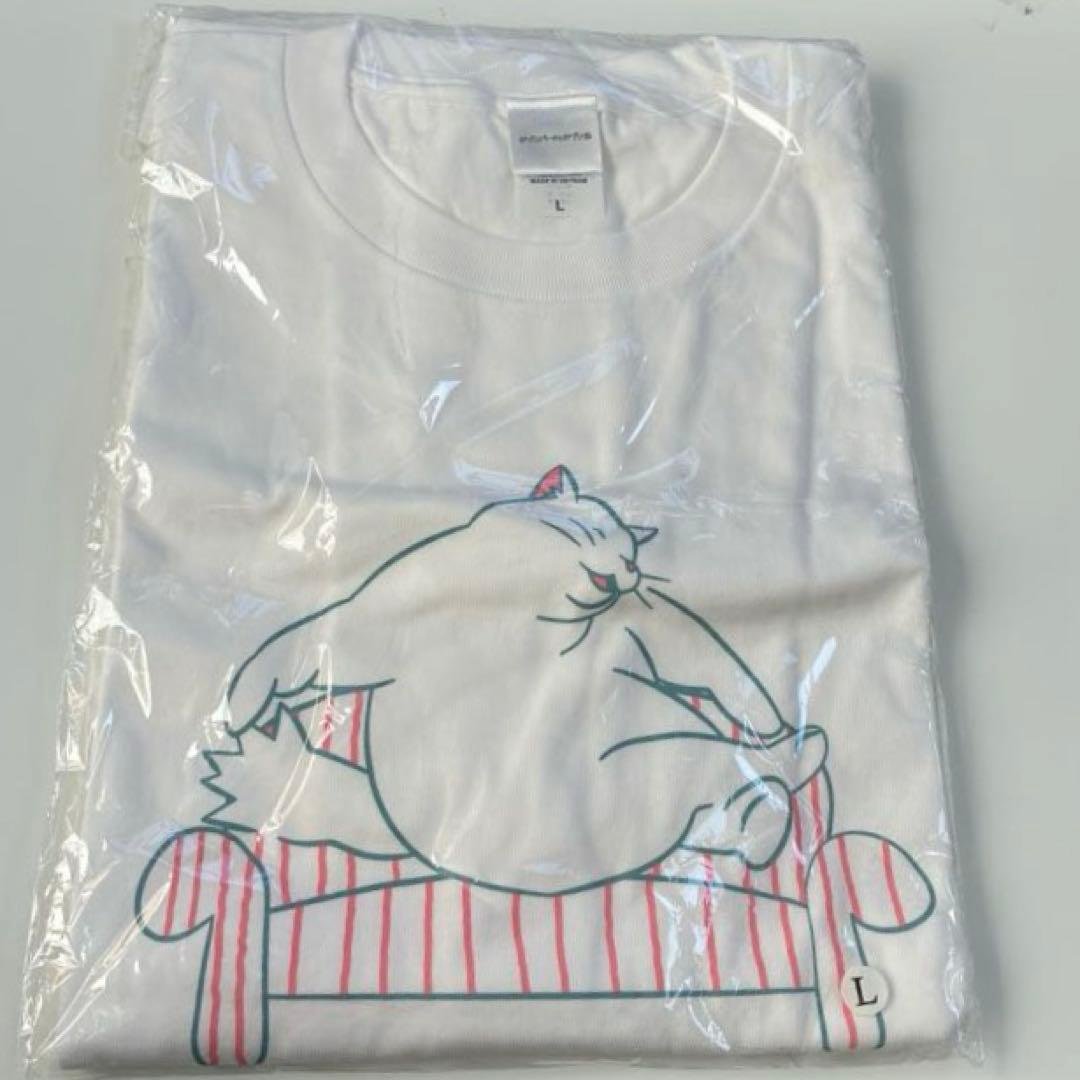 ジブリパークとジブリ展　tシャツ　ムタさん　猫の恩返し　Lサイズ