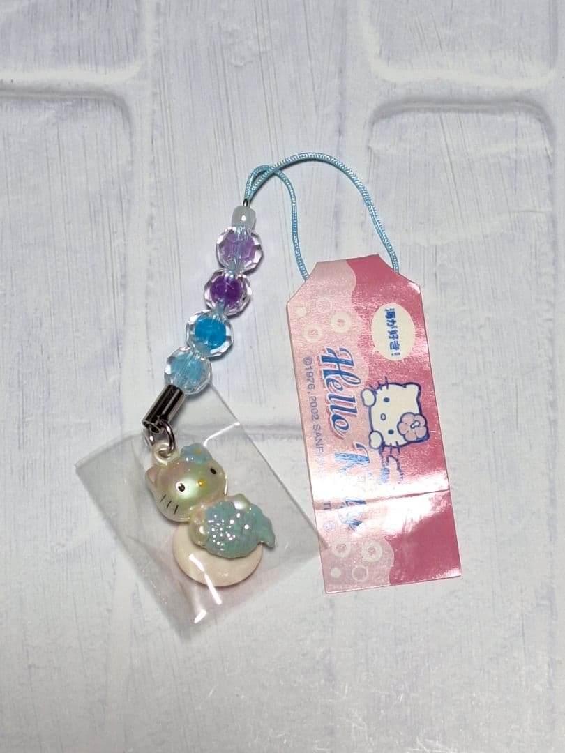 マーメイド✩激レア✩2002✩海が好き！✩人魚✩限定キティ✩根付け✩ご当地キティ
