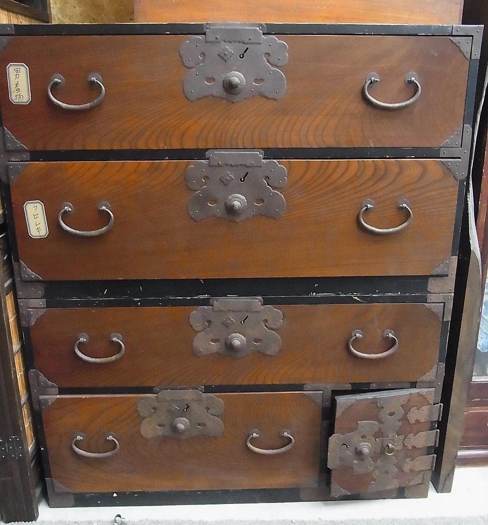 時代箪笥　庄内箪笥？家具　タンス　 チェスト 和家具 チェスト 整理箪笥 和箪笥 民芸家具風 和家具 日本製 国産家具 民芸