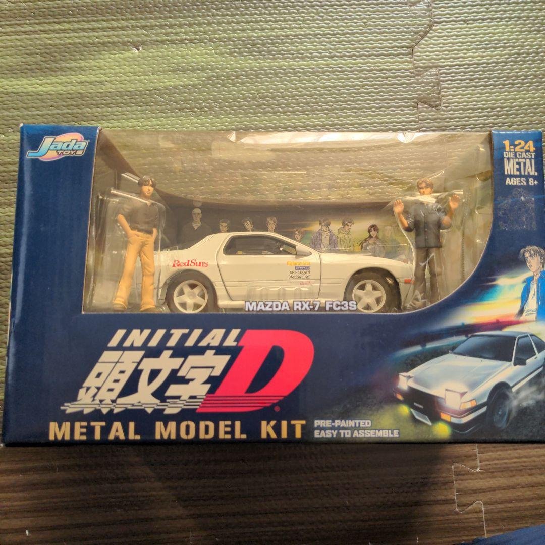 頭文字D FC3S JadaToys L MODEL KIT Jada Toys INITIAL D Mazda RX-7 FC3S Kit Die Cast Night Kids 1:24