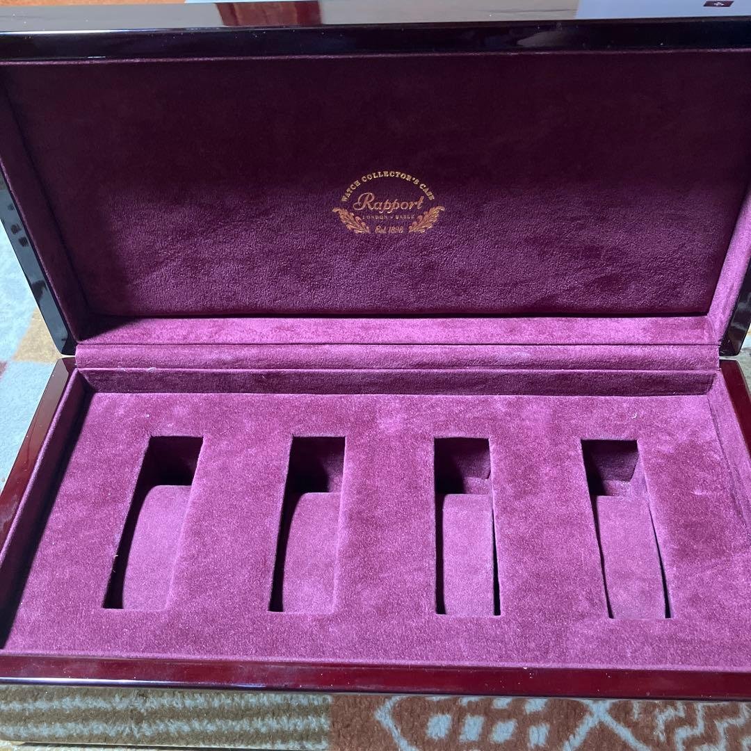 高級時計ケース　ラポート４本収納 ユアサプライムス.com｜エスプリマ 腕時計 収納ケース 4本用 合皮