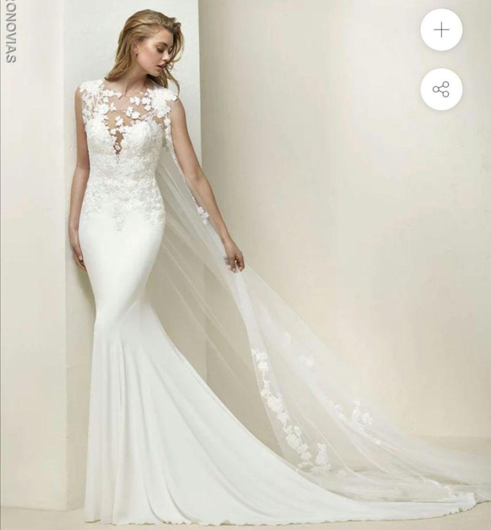 PRONOVIAS ✾ DRAIL 7-9号 マント有